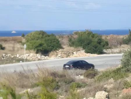 Grundstück Zum Verkauf In Der Nachbarschaft Von Çeşme Dalyan Mit Vollem Meerblick 1176M2 Zoneneinteilung