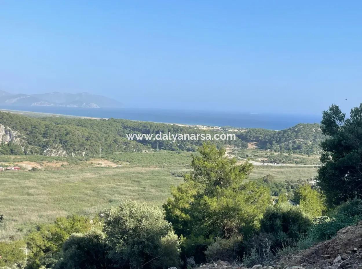 Land For Sale In Sarigerme 425M2 With Full Sea View