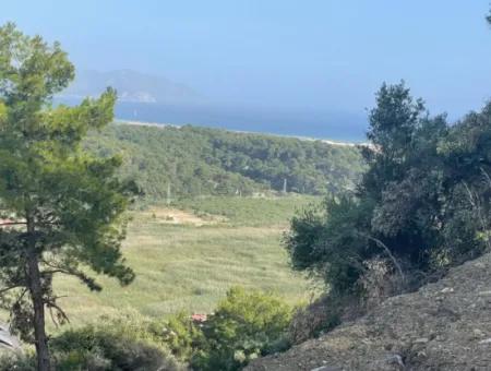 Land For Sale In Sarigerme 425M2 With Full Sea View